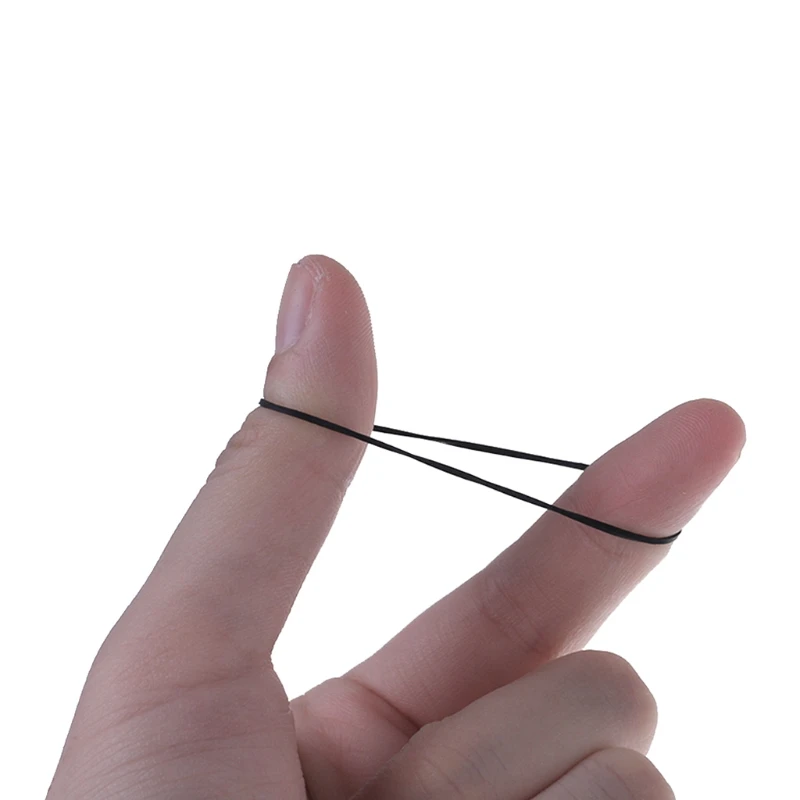 80-Piece Black Rubber Bands Set 0.5mm Width 5 80-Piece Black Rubber Bands Set 0.5mm Width - Image 5