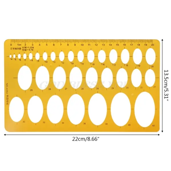 K Resin Geometric Template Ruler Stencil - Image 13
