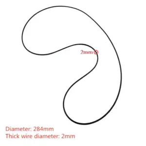 284mm Turntable Belt for LP Vinyl Record Player 10 H436f5095509142bfbd2b1cb4f3b3c88dE