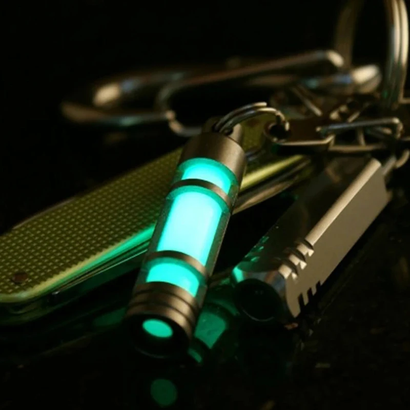 Titanium Embrite Glow Keychain Fob 2 Titanium Embrite Glow Keychain Fob - Image 2