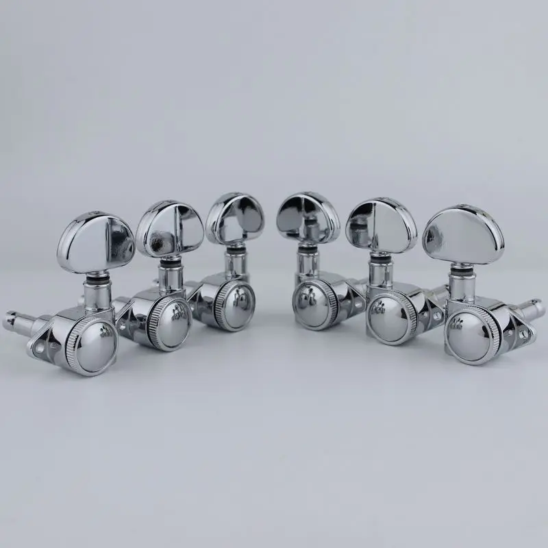 GUYKER Chrome Locking Tuners 3x3 for Guitars 2 GUYKER Chrome Locking Tuners 3x3 for Guitars - Image 2