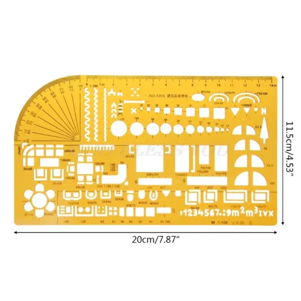 K Resin Geometric Template Ruler Stencil - Image 14