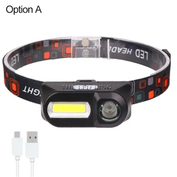 18650 USB Rechargeable COB LED Headlamp - Image 12