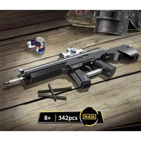 Military Series Desert Eagle Pistol MK14 Building Blocks Set - Image 9