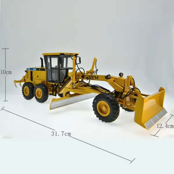 1:35 Scale Diecast SEM Grader Model in Yellow - Image 3