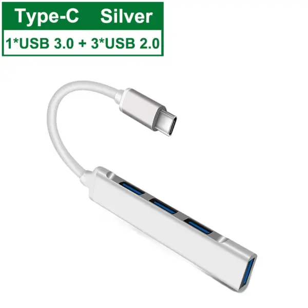 4-Port USB C Hub Adapter for Type C Devices - Image 7