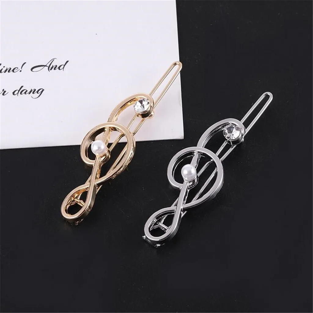 Geometric Music Note Hairpin Clip for Women 5 Geometric Music Note Hairpin Clip for Women - Image 5