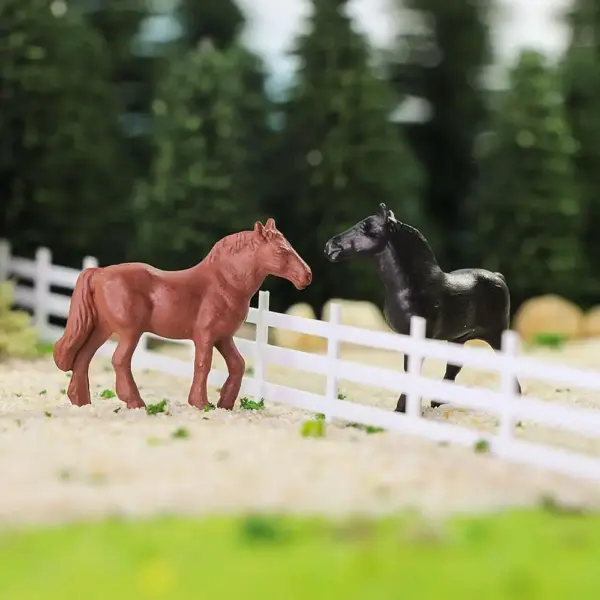 40pcs HO Scale Model Horses and Cows Set - Image 5
