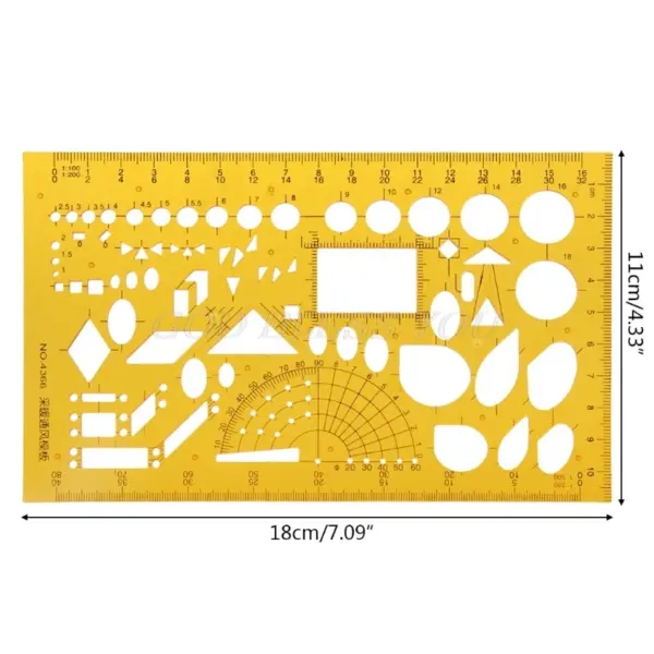K Resin Geometric Template Ruler Stencil - Image 25