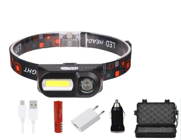 18650 USB Rechargeable COB LED Headlamp - Image 9