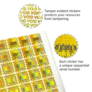 Golden Tamper Evident Security Seal Stickers 9 H64b20c9af4eb436d9bb946147018ee75A