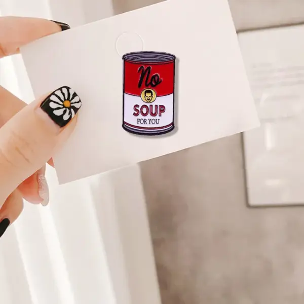 No Soup For You Seinfeld Pin Badge - Image 4
