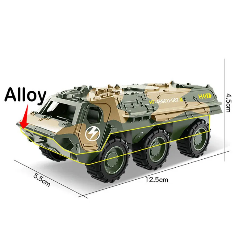 Metal Military Tank Clockwork Toy Model 11 Metal Military Tank Clockwork Toy Model - Image 11