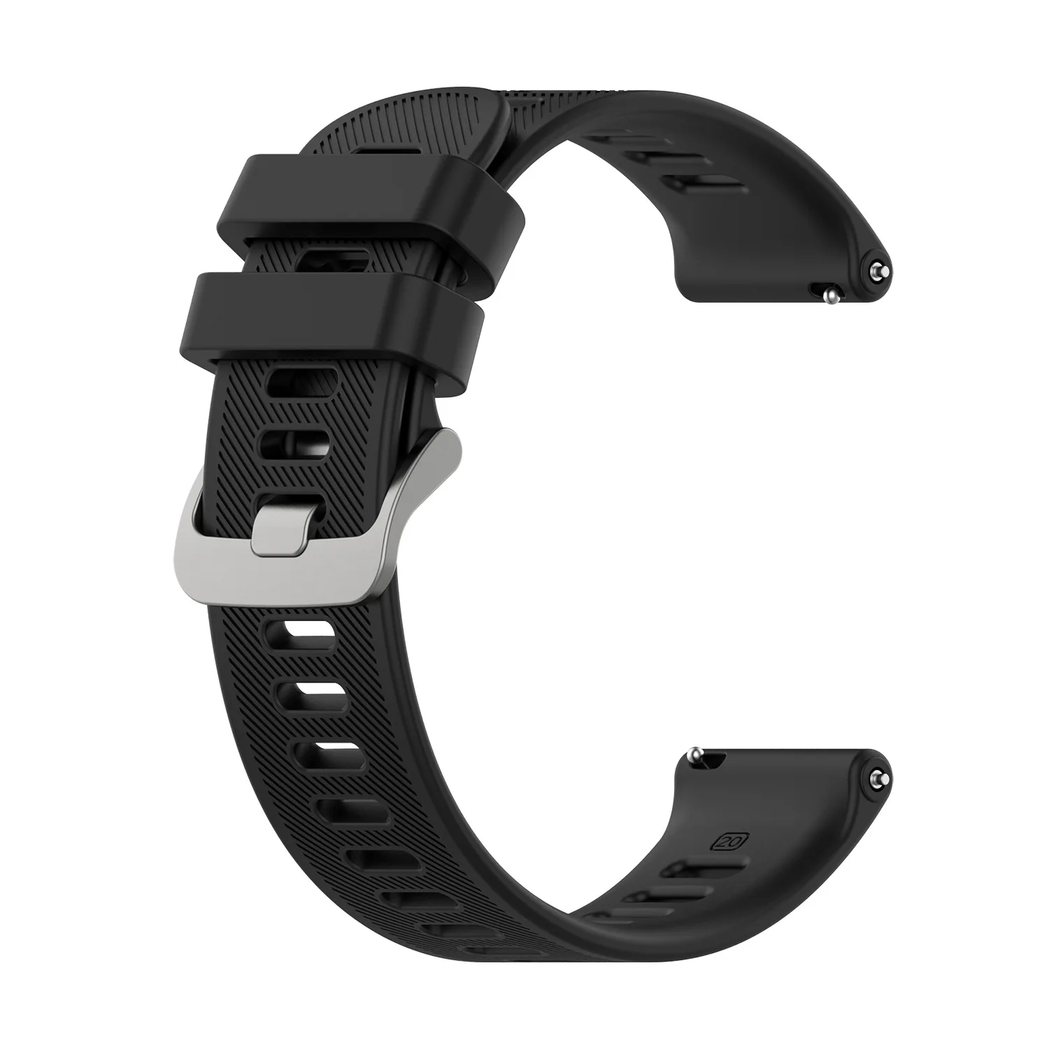 20mm Silicone Strap for Garmin Forerunner 55 8 20mm Silicone Strap for Garmin Forerunner 55 - Image 8