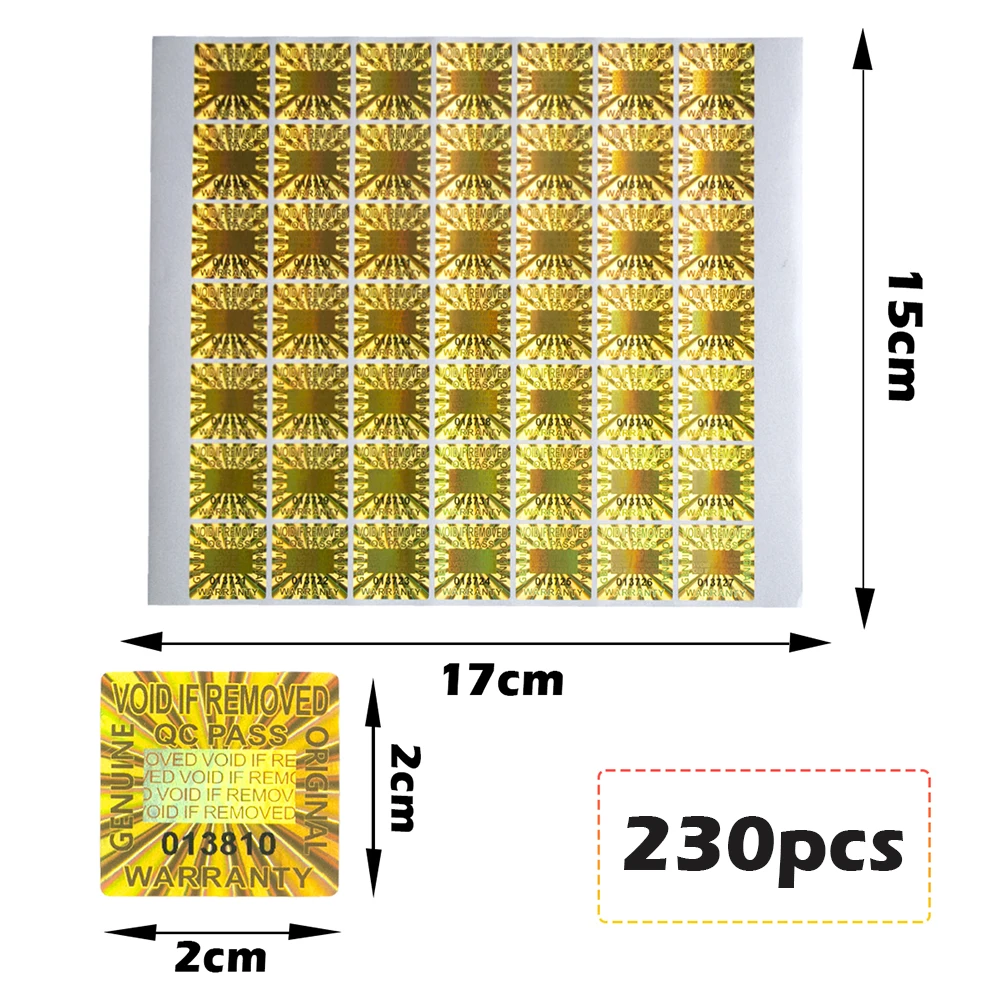 Golden Tamper Evident Security Seal Stickers 8 Golden Tamper Evident Security Seal Stickers - Image 8