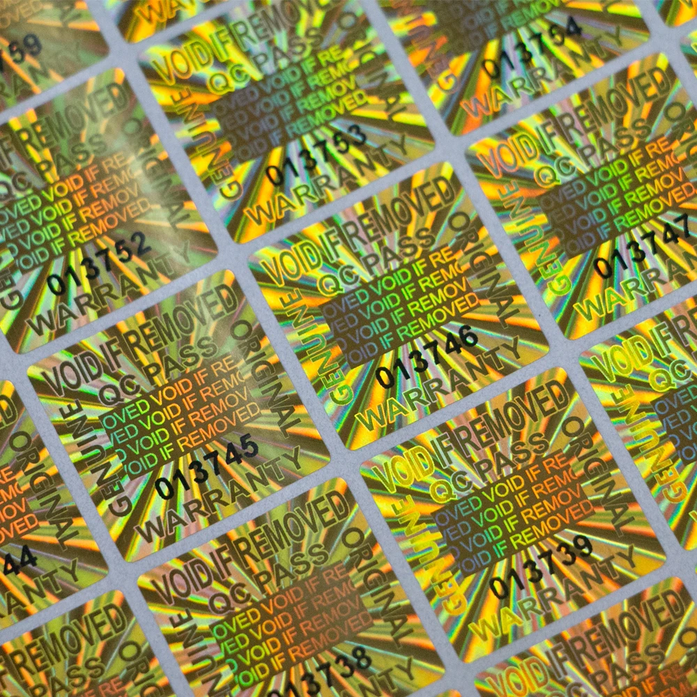 Golden Tamper Evident Security Seal Stickers 6 Golden Tamper Evident Security Seal Stickers - Image 6