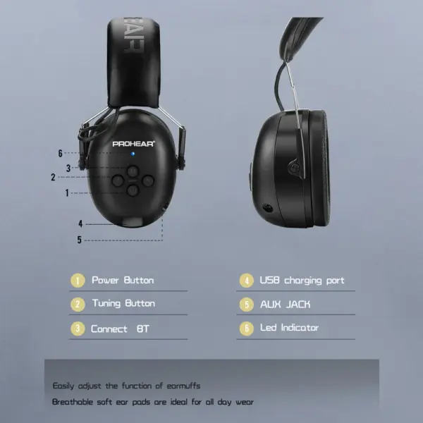 ZOHAN Bluetooth Noise-Canceling Headphones Model 037 - Image 4