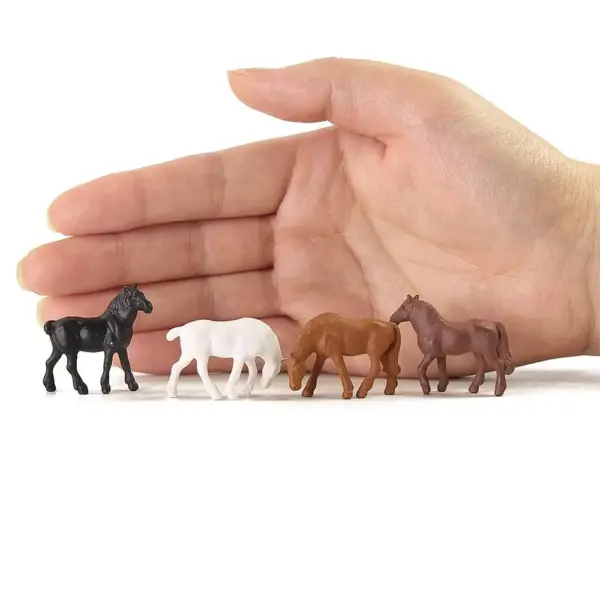 40pcs HO Scale Model Horses and Cows Set - Image 2