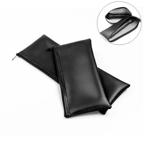 2-Pack Leather Microphone Storage Cases for Shure Wireless - Image 2