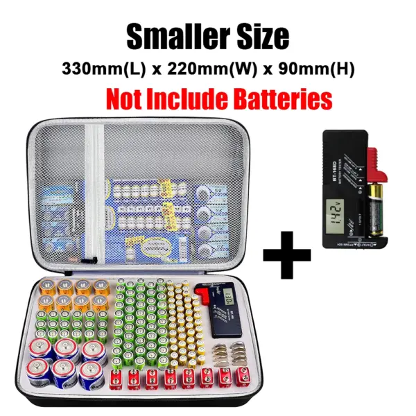 Battery Storage Case Set with Tester | Durable EVA+PU - Image 8