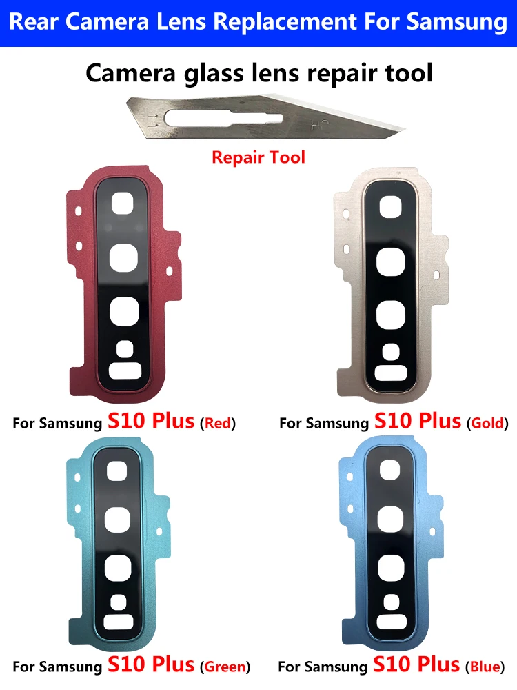 Samsung S10 Plus Rear Camera Lens Cover Replacement 4 Samsung S10 Plus Rear Camera Lens Cover Replacement - Image 4