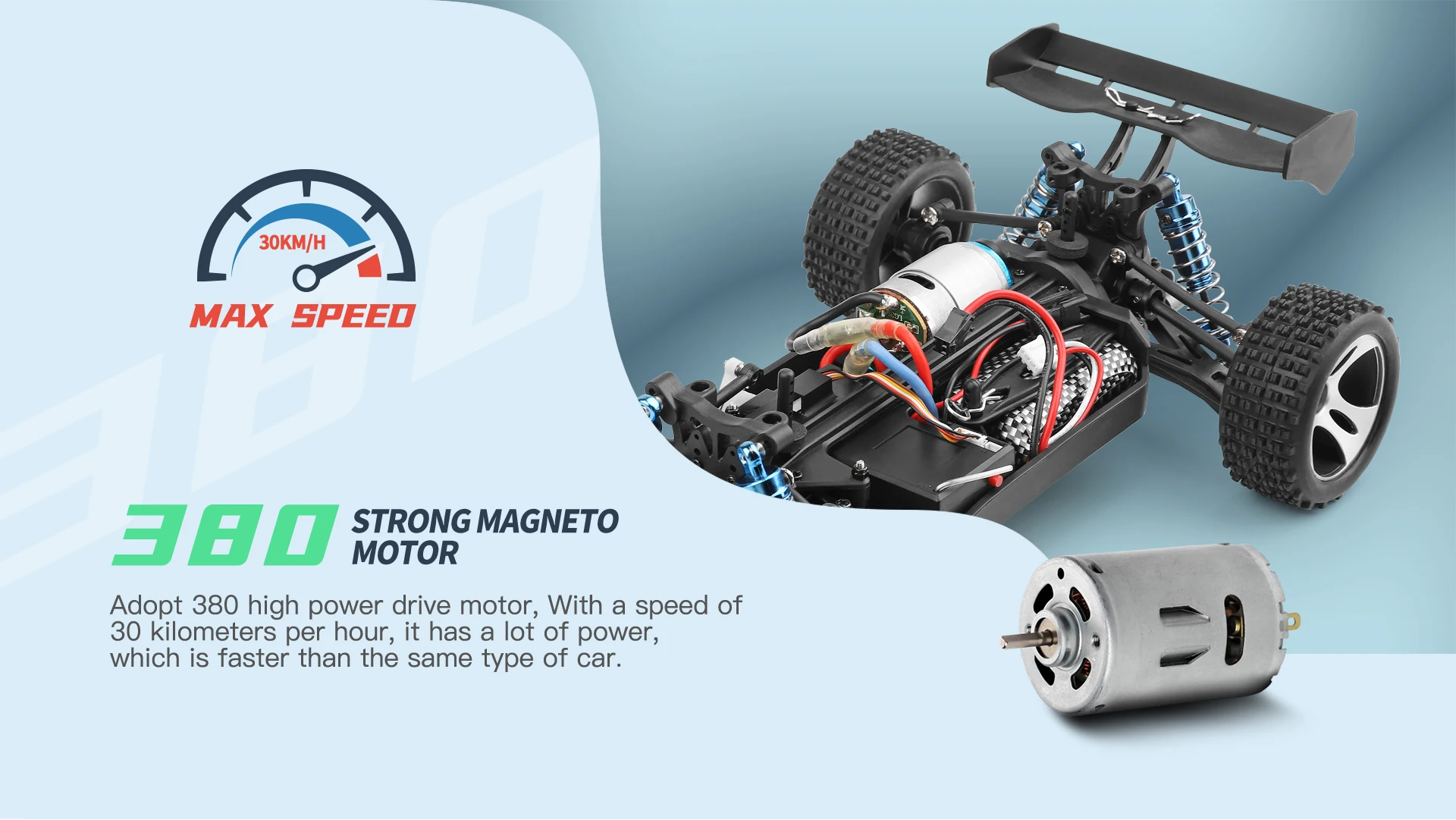 Wltoys 184011 1/18 RC Car 4WD High Speed 17 Wltoys 184011 1/18 RC Car 4WD High Speed - Image 17