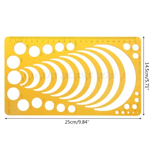 K Resin Geometric Template Ruler Stencil - Image 15