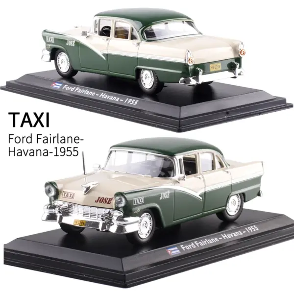 1:43 Scale Diecast Metal Classic Taxi Model - Image 3