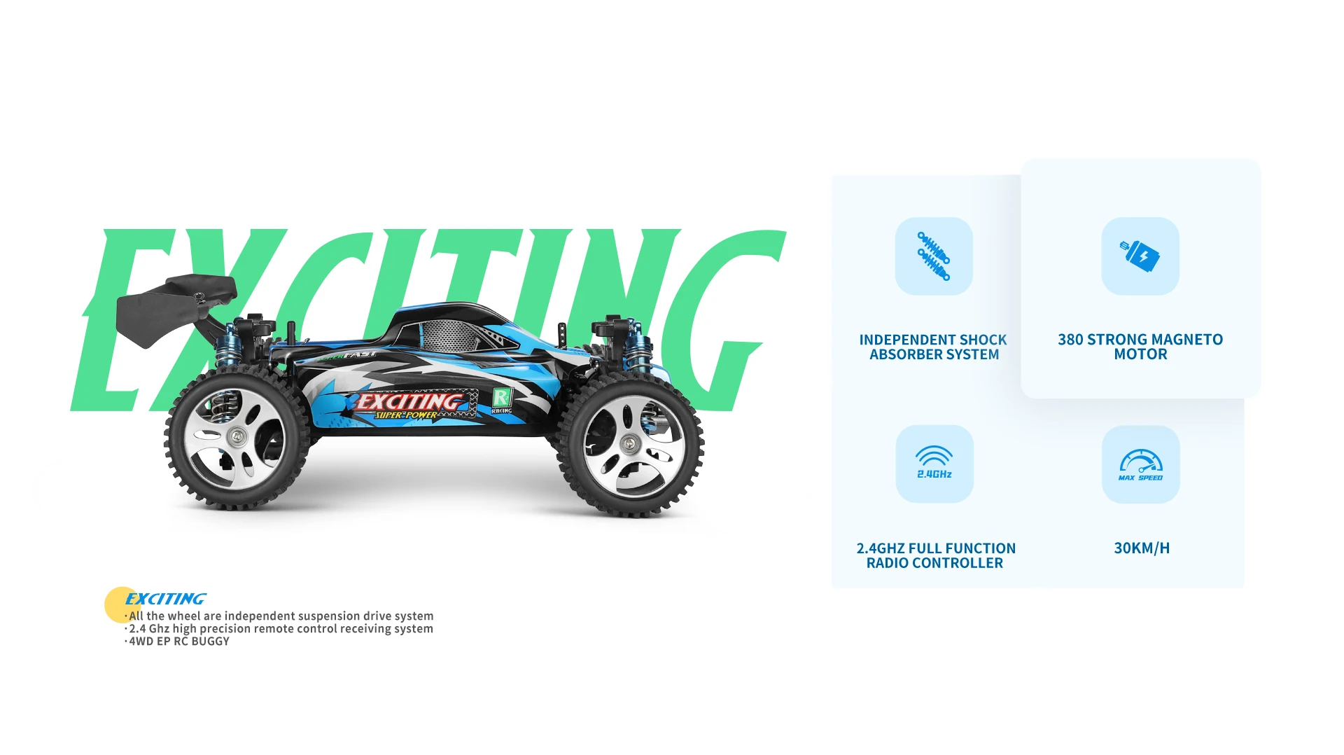 Wltoys 184011 1/18 RC Car 4WD High Speed 13 Wltoys 184011 1/18 RC Car 4WD High Speed - Image 13