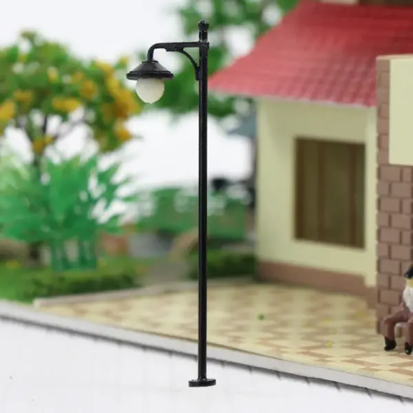 10pcs HO Scale Lamp Posts for Railway Dioramas - Image 3