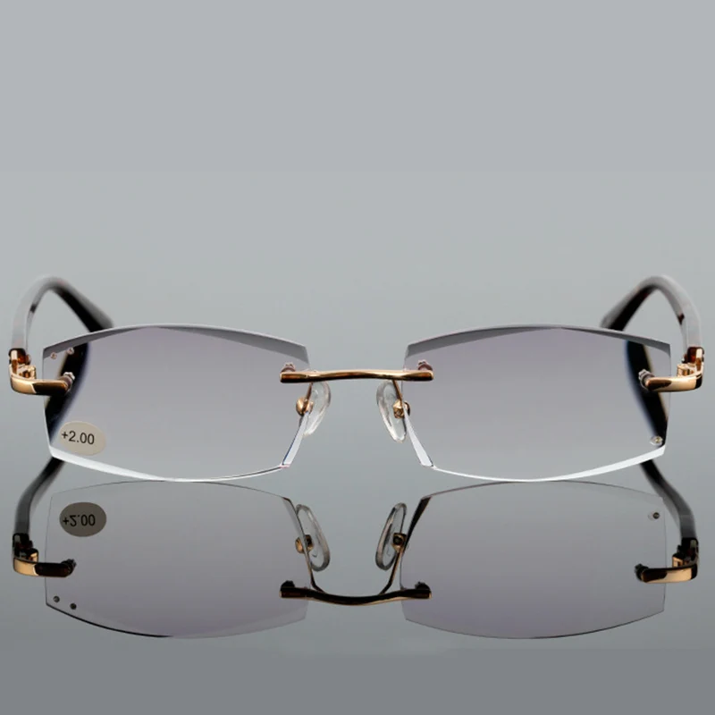 QIFENG Rimless Reading Glasses Model QF291 5 QIFENG Rimless Reading Glasses Model QF291 - Image 5
