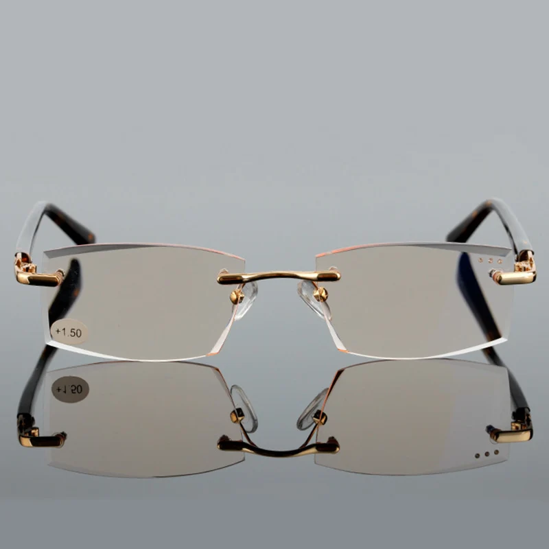 QIFENG Rimless Reading Glasses Model QF291 2 QIFENG Rimless Reading Glasses Model QF291 - Image 2