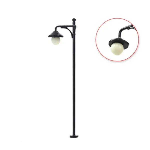 10pcs HO Scale Lamp Posts for Railway Dioramas - Image 2
