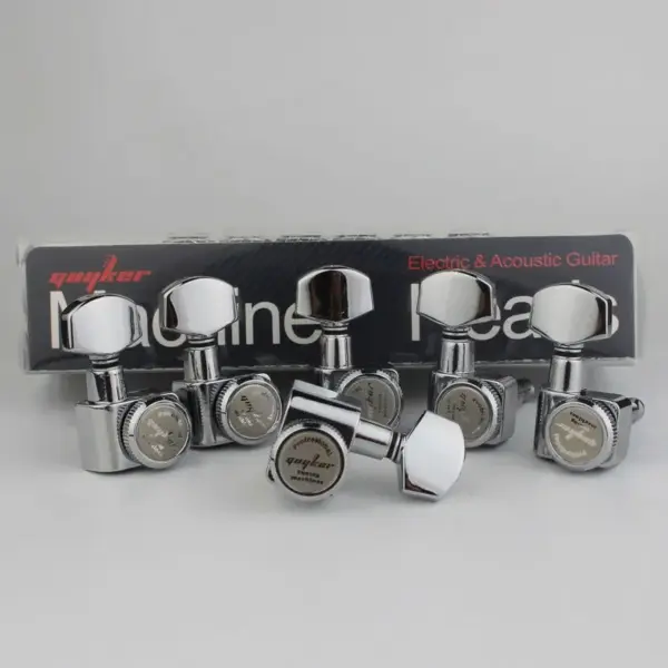 GUYKER GK434 Locking Tuning Machine Heads Chrome - Image 2