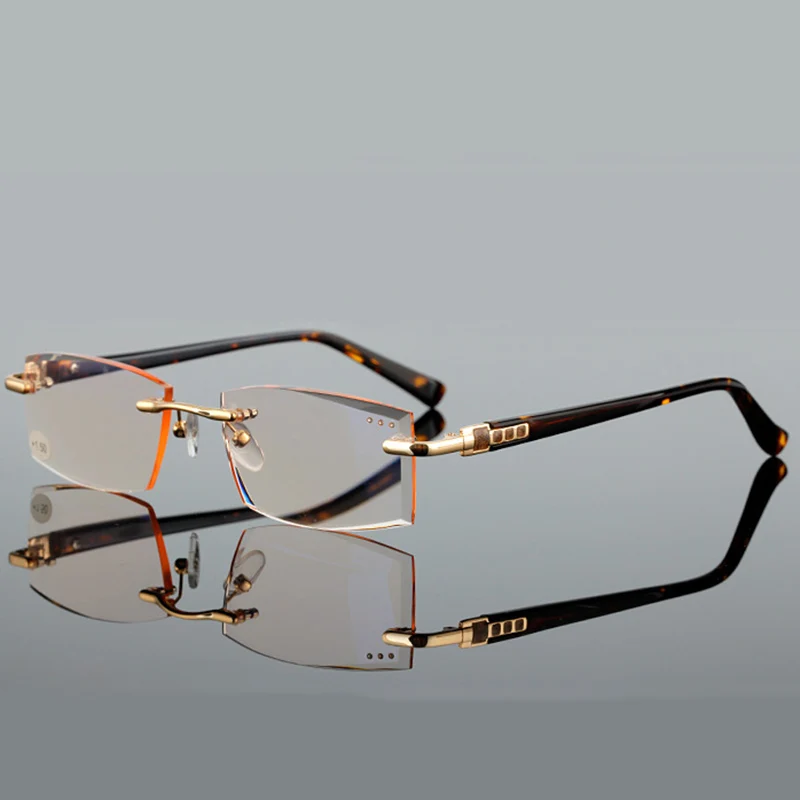 QIFENG Rimless Reading Glasses Model QF291 7 QIFENG Rimless Reading Glasses Model QF291 - Image 7