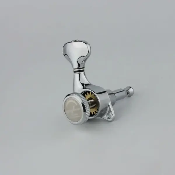 Chrome Silver Lock String Tuners for Guitar - Image 4