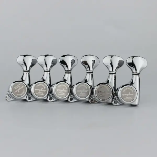 Chrome Silver Lock String Tuners for Guitar - Image 3