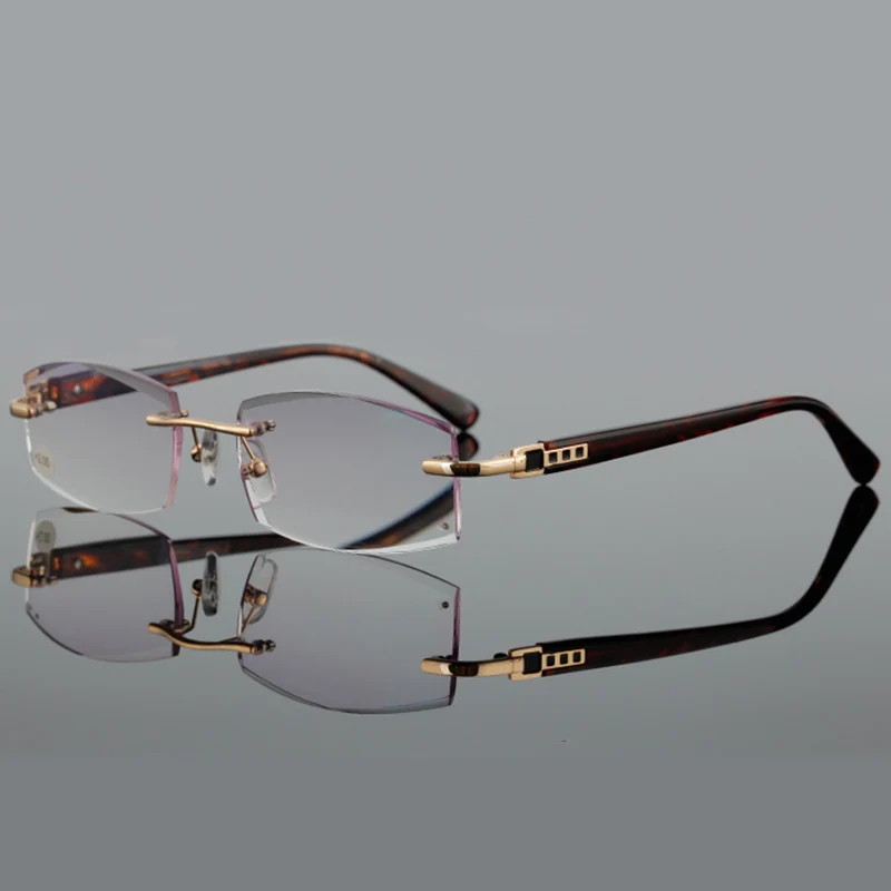 QIFENG Rimless Reading Glasses Model QF291 8 QIFENG Rimless Reading Glasses Model QF291 - Image 8