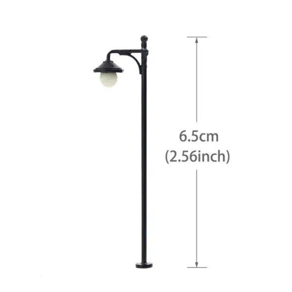 10pcs HO Scale Lamp Posts for Railway Dioramas - Image 5