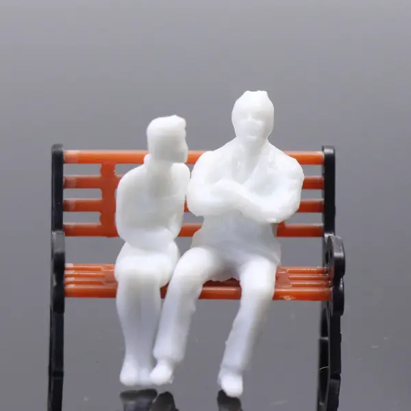 Unpainted O Scale Model Figures Set of 100 - Image 5