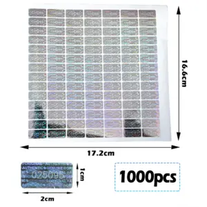 10x20mm Silver Tamper Proof Warranty Stickers 14 Ha1c5b12495564f7f9be04652d56c7689f