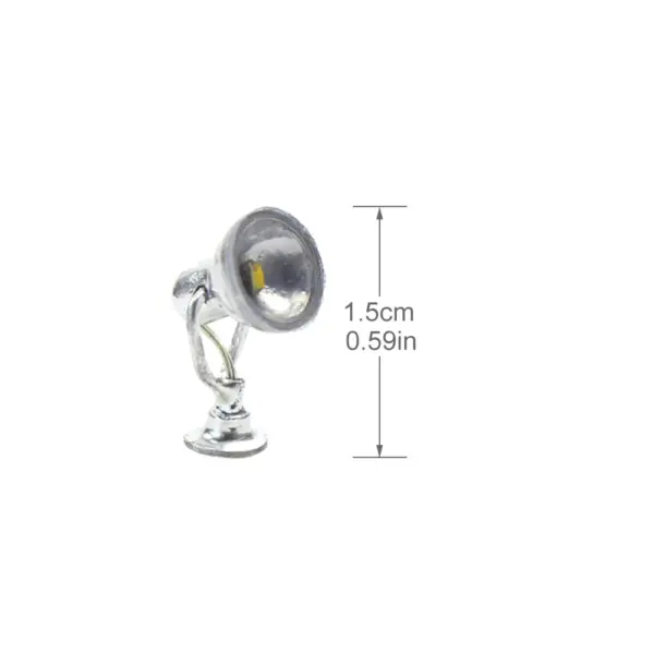 HO Scale 1:87 LED Flood Lights Set for Model Railways - Image 3