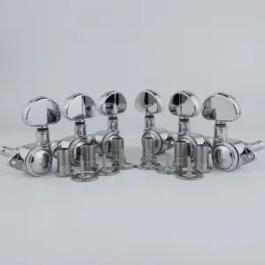 GUYKER Chrome Locking Tuners 3x3 for Guitars 9 Haac9afb2e6434e42bd45cc7421823f2dm