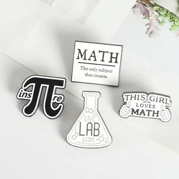Mathematics Enamel Pin for Backpack Decor - Image 7