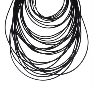 80-Piece Black Rubber Bands Set 0.5mm Width 9 Hadaf631dd6e847e7bcc75b9b325bc399V