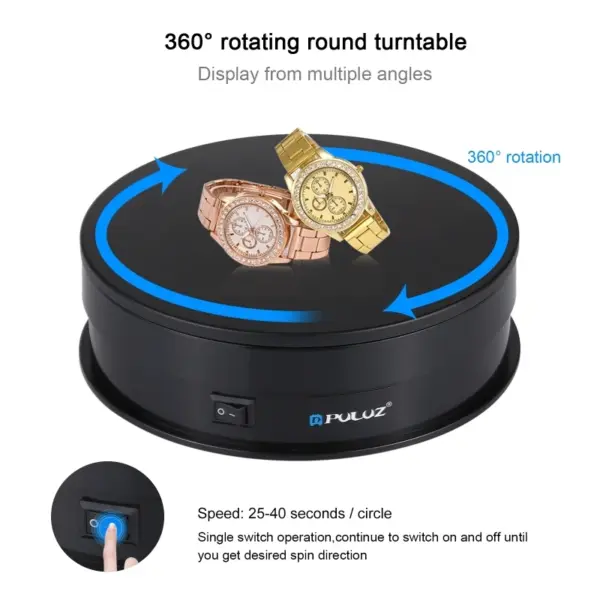 USB Electric Rotating Turntable Display Stand - Image 2