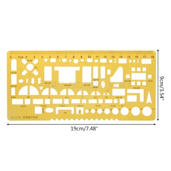 K Resin Geometric Template Ruler Stencil - Image 10