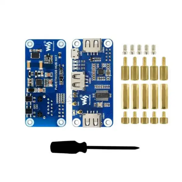 Raspberry Pi Zero PoE Ethernet USB HUB HAT - Image 4