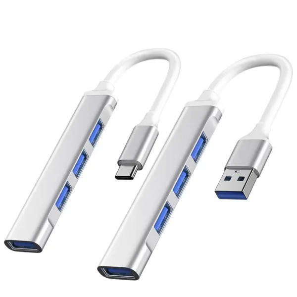 4-Port USB C Hub Adapter for Type C Devices - Image 2