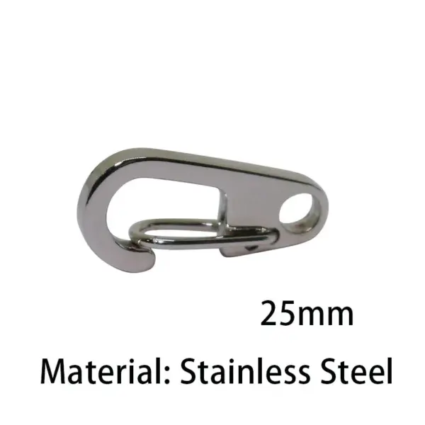 Stainless Steel Python Clip Keychain Accessory - Image 7
